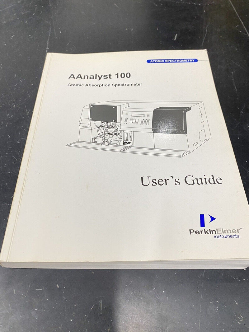 Perkin Elmer AAnalyst 100 Atomic Absorption Spectrometer - Guide / Manual