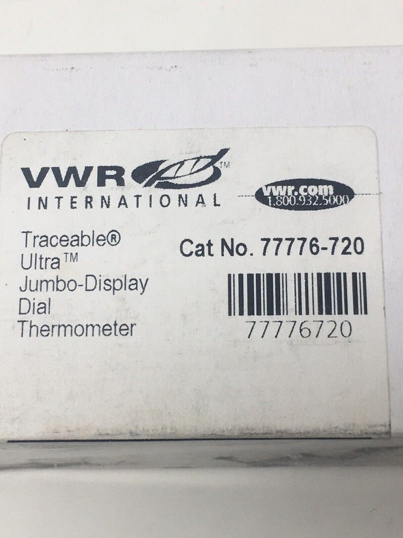 new VWR 77776-720 Traceable Ultra Jumbo Display Dial Thermometer