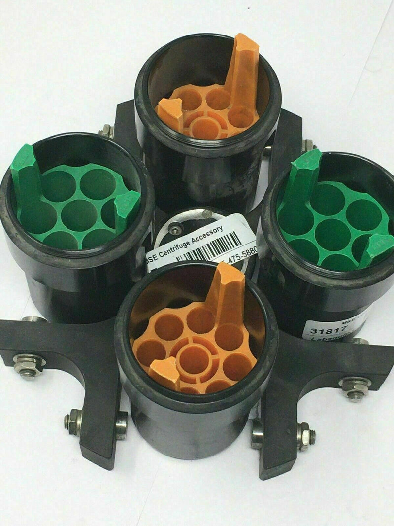 MSE Head, Swing-out (4-Space) Centrifuge Rotor with Buckets & Inserts