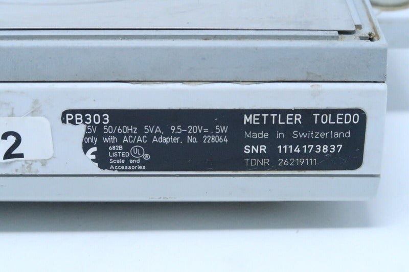 Mettler Toledo PB303 Analytical Balance Laboratory Scale