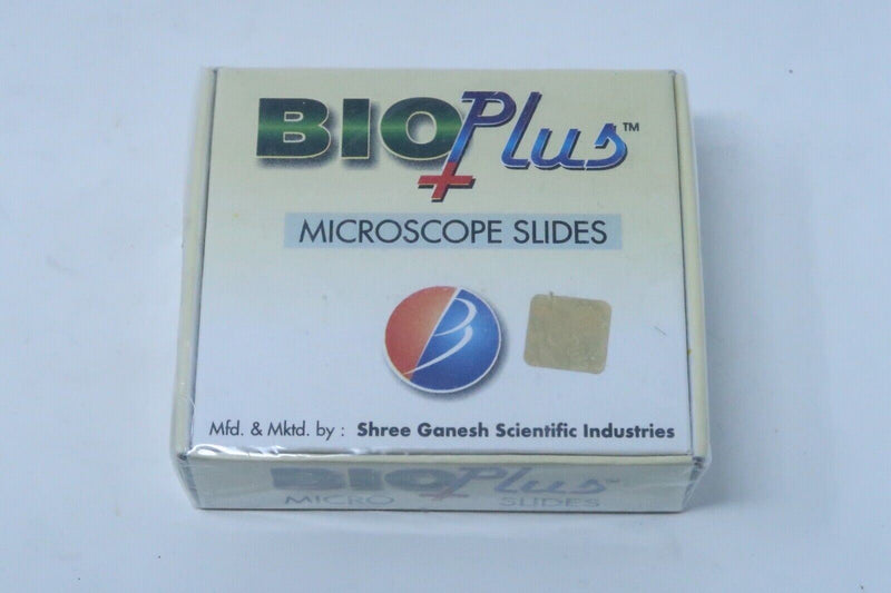 New in box - Bio Plus Microscope Slides, SG Regular (76mm x 26mm +/- 1mm)