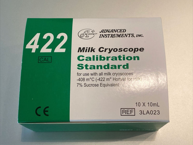 7 Pcs Advanced Instruments #422 Milk Cryoscope Calibration Standard Ref# 3LA023
