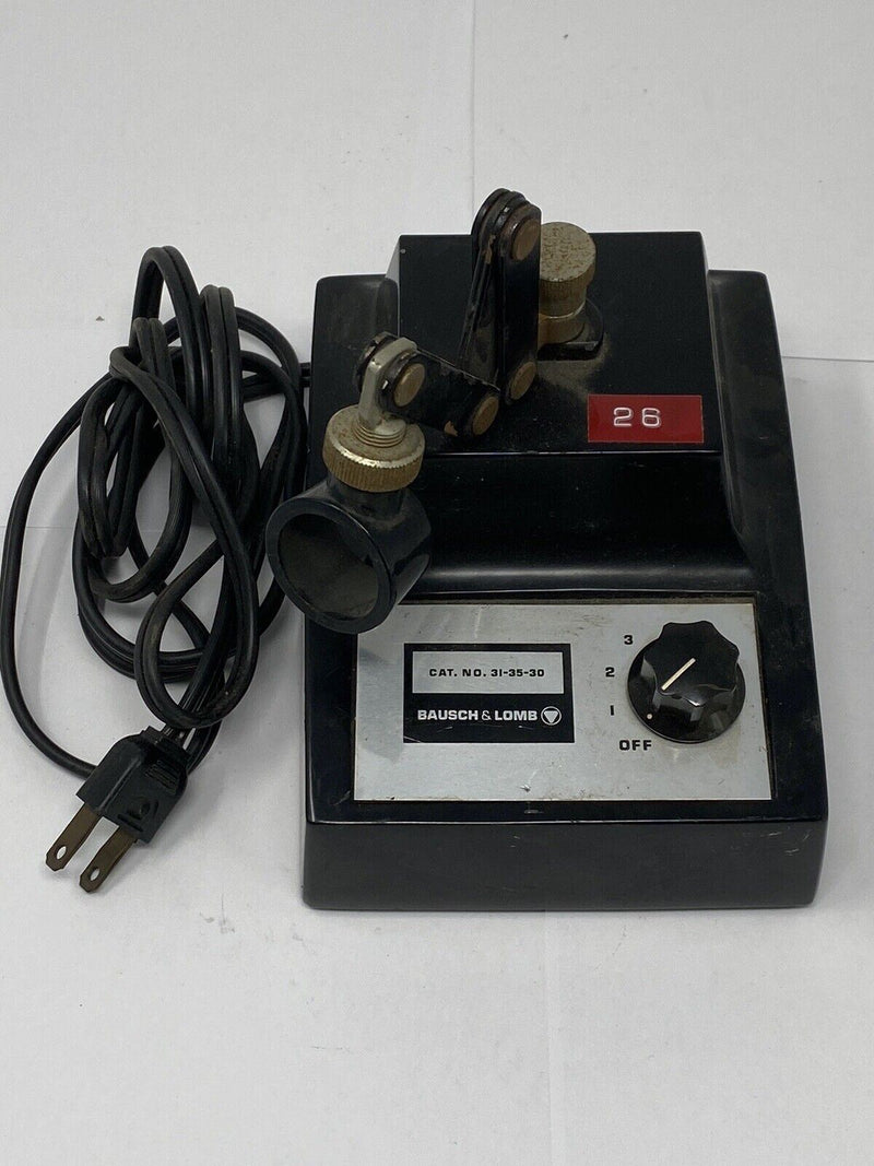 Bausch & Lomb 31-35-30 Vintage Microscope Illuminator Transformer Light Source