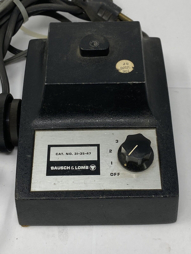 Bausch & Lomb 31-35-47 Vintage Microscope Illuminator Transformer Light Lamp