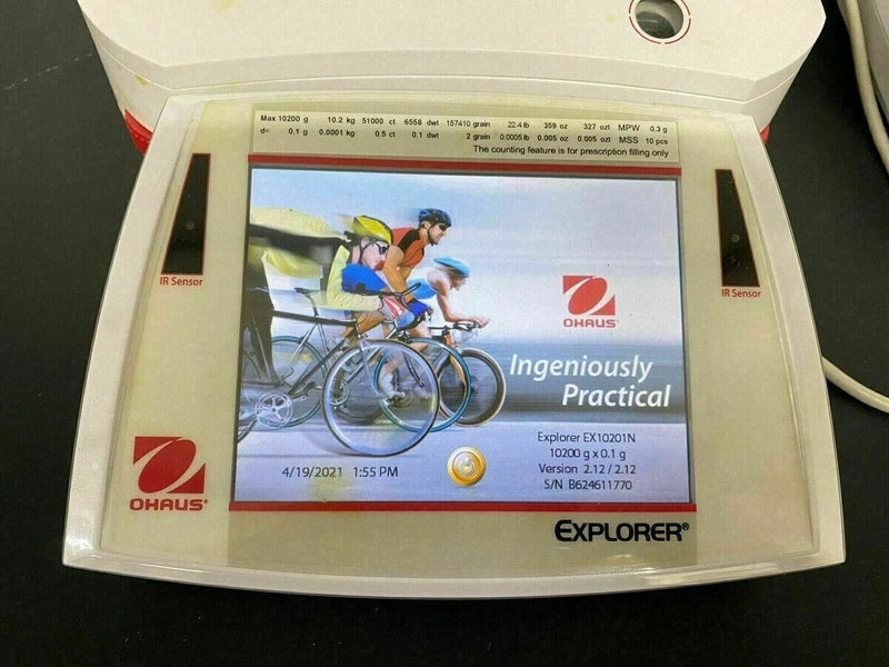 OHAUS Explorer EX10201N Scale, Analytical Precision Balance with SF40A Printer