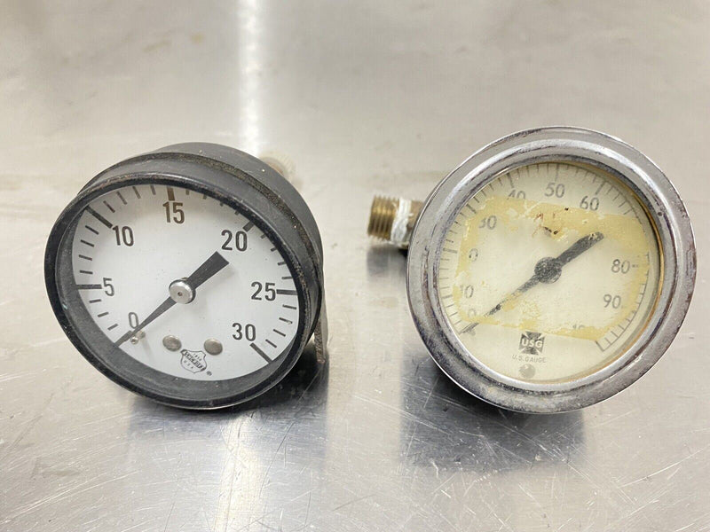 Lot 2 - Ashcroft & USG Vintage Pressure Gauges