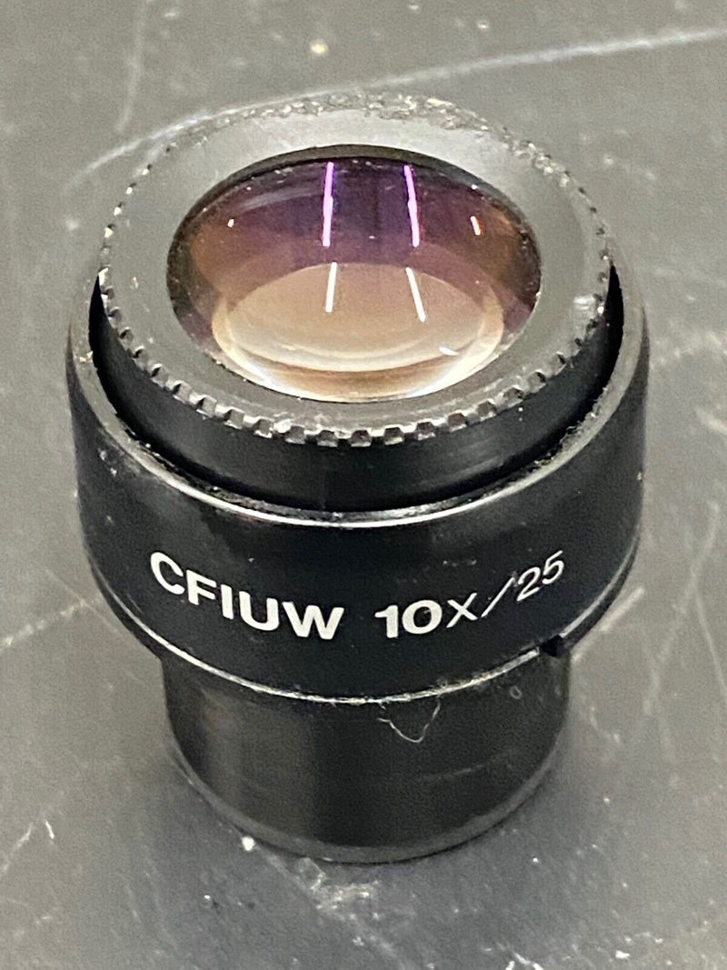 Nikon CFIUW 10x/25 Ultra Wide Field Microscope Focusing Eyepiece Lens