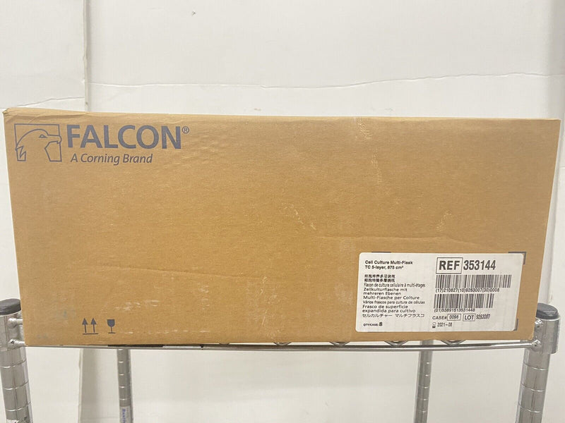 8 NEW Falcon 875cm² Rectangular  Cell Culture Multi-Flask, 5-layer Vented 353144