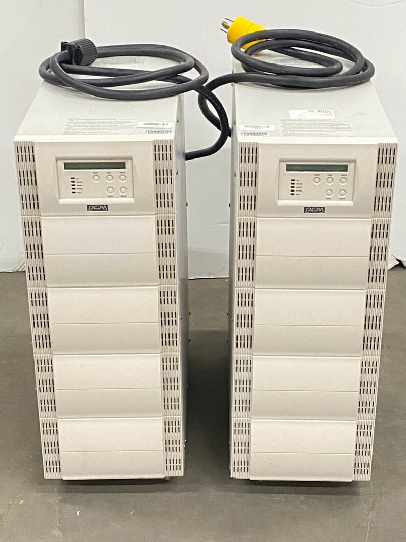 2 Pcs - PCM PowerCom Vanguard VGD-6000 Double Conversion UPS Power Supplies