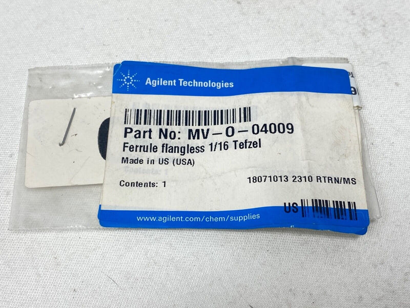 NEW Agilent 04009 Biotage V1 SP4 Spare Part - Ferrule flangless 1/16 Tefzel