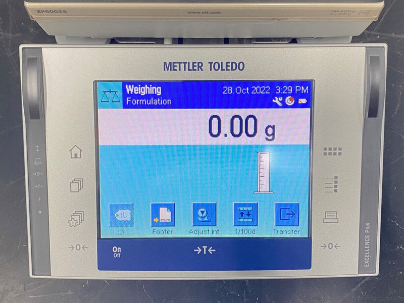 Mettler Toledo XP6002S Excellence Plus Balance, 6100.00g Precision Scale