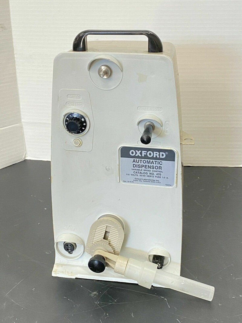 OXFORD 470 Variable Speed Control - Automatic Dispensor / Dispenser Lab Pump