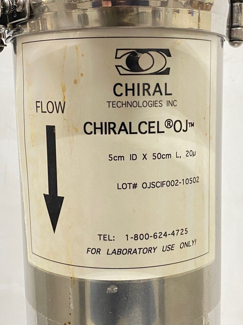 Chiral Chiralcel OJ 5cm x 50cm x 20u Diacel Prep, HPLC Stainless Jacketed Column
