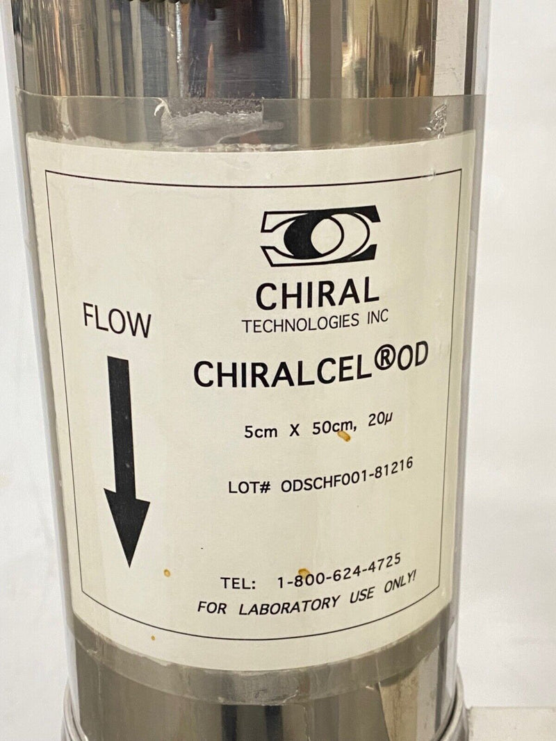 Chiral Chiralcel OD 5cm ID x 50cm, 20u Lab HPLC Stainless Steel Jacketed Column