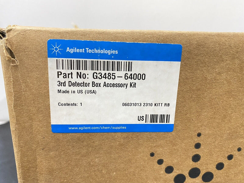 NEW Agilent G3485-64000 - G3485A 3rd Detector Box Accessory Kit for 7890A GC