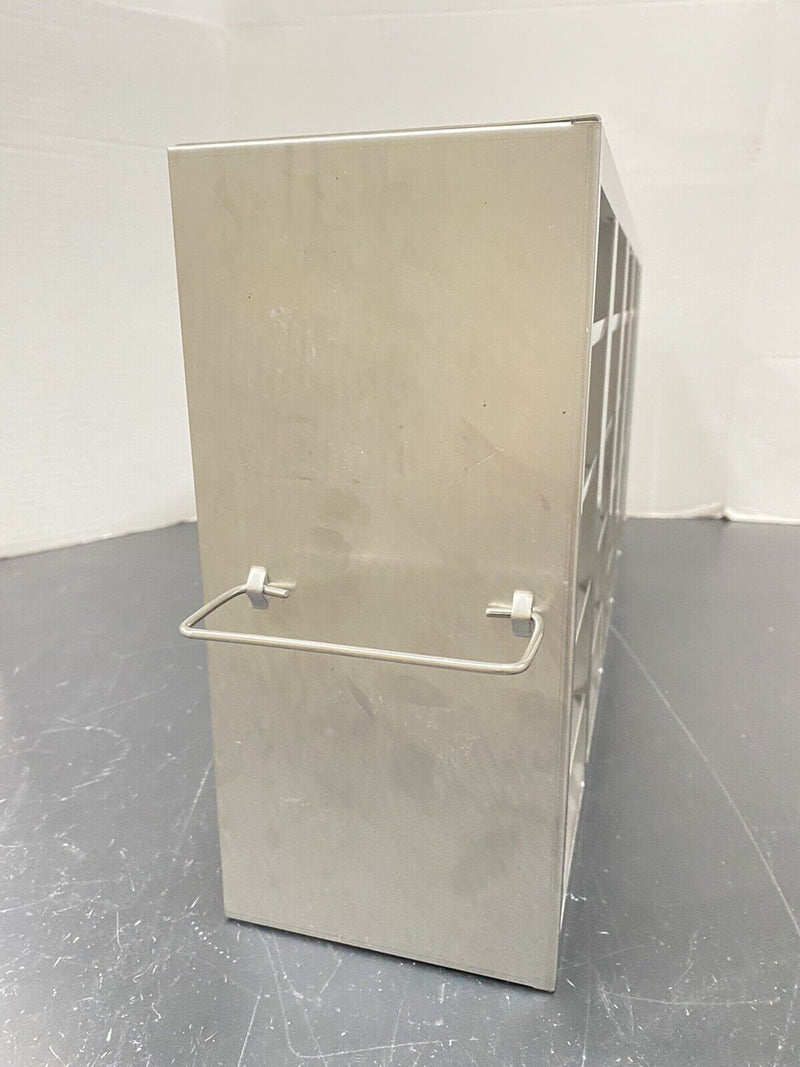 Cryogenic CRYO 5X5 Freeze Dry Lab Storage SS Freezer Rack, 27" x 12" x 5-1/2"