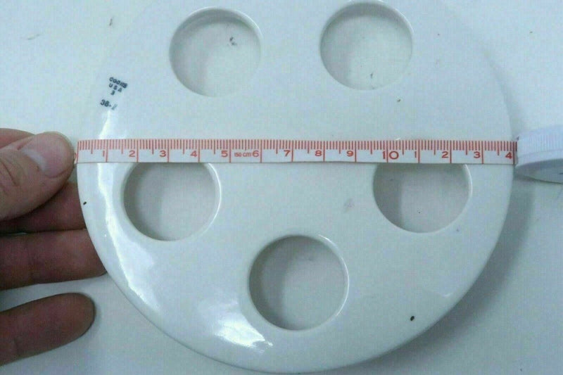 Coors USA 3, 36-I Desiccator 5-1/2" x 5 Ceramic Plate (140mm x 30mm Holes)