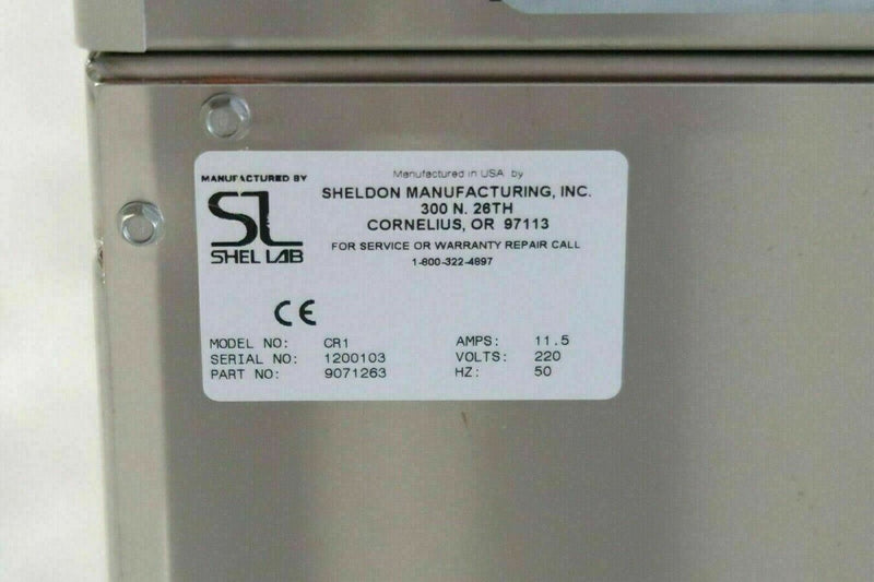 Sheldon Shel-Lab CR1 Clean-room, controlled atmosphere Lab Oven, 220V / 50Hz
