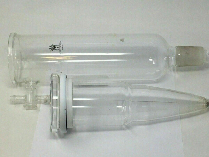 2 Piece ADAMS & CHITTENDEN Rotary Evaporator Glass Condenser for Buchi Rotavapor