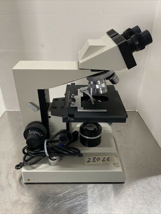 MEIJI TECHNO Compound Binocular Vintage Microscope + 100x 40x 20x 10x Objectives