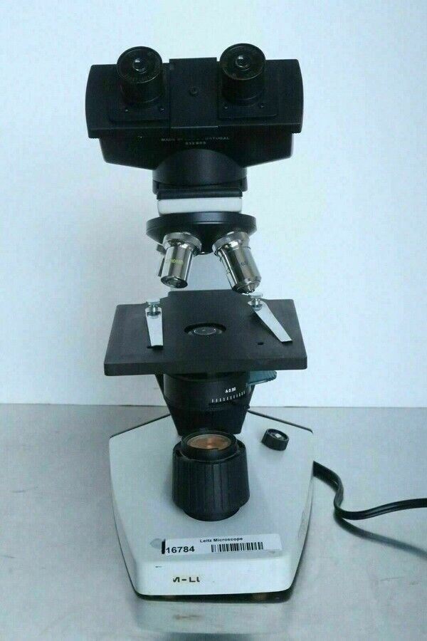 Leitz Laborlux Compound Binocular Microscope + 4X 10X 40X Objectives