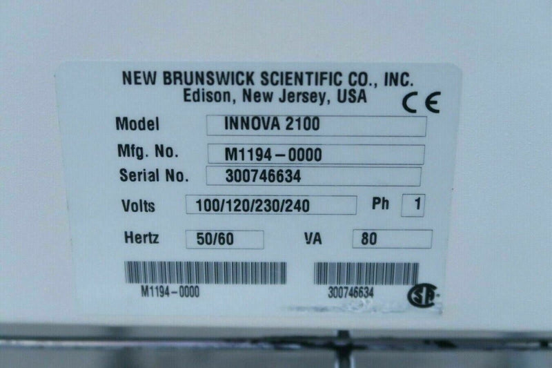 New Brunswick Innova 2100, Lab Bench Top Platform Plate Shaker, (M1194-0000)