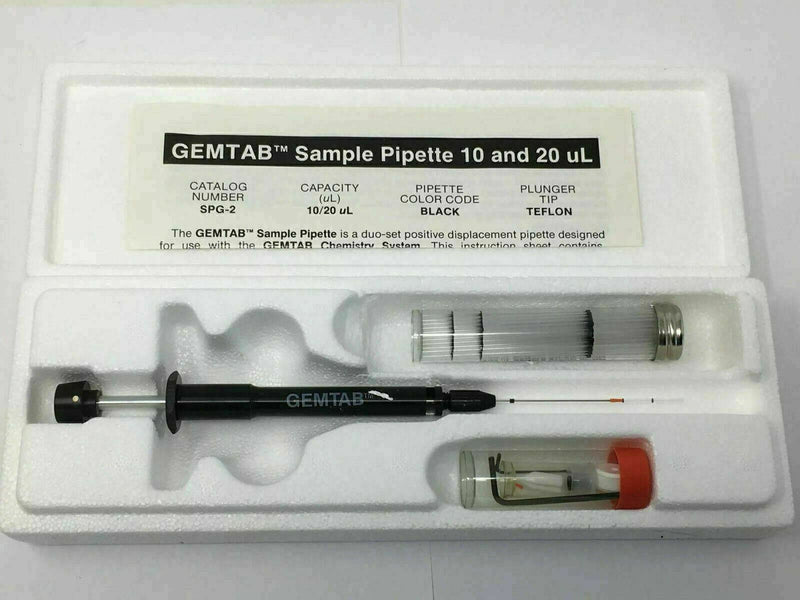 New Pharmacia 905279-2 SPG-2 Gemtab Sample Size Pipette, [10 - 20 uL]