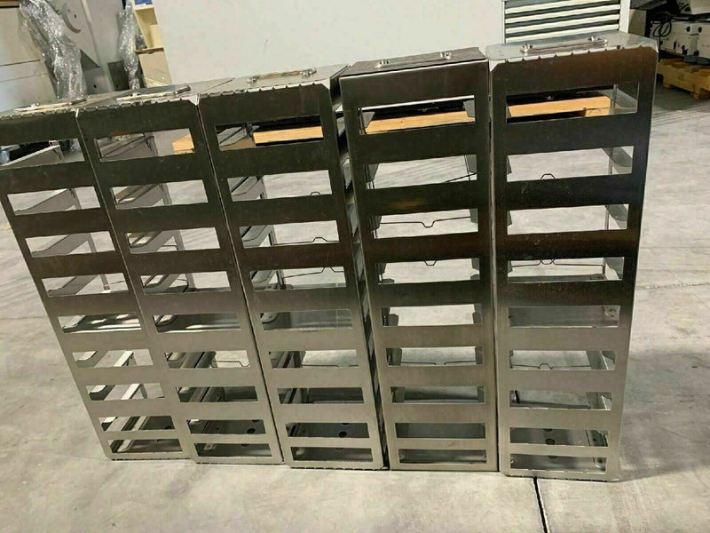 5X - Stainless Steel CRYOGENIC 5.5” x 5.5” x 20” CRYO Dry Freezer Storage Racks