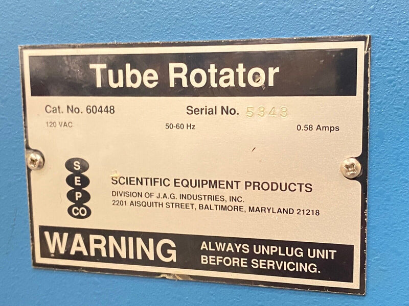 Scientific Equipment Products - Lab Test Tube Rotator, Model: 60448