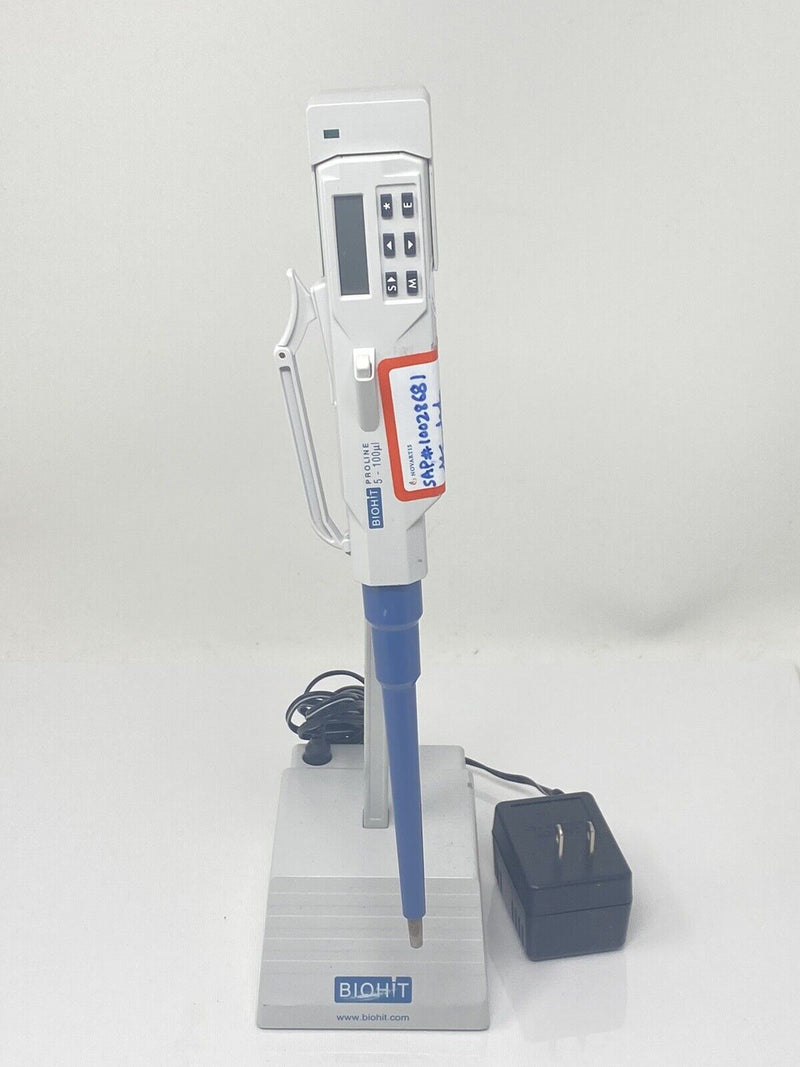 BIOHIT Lab Stand Charger Charging Station + Pipette Proline 5-100uL