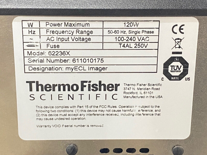 Thermo Fischer Scientific 62236X myECL Protein Nucleic Imager System
