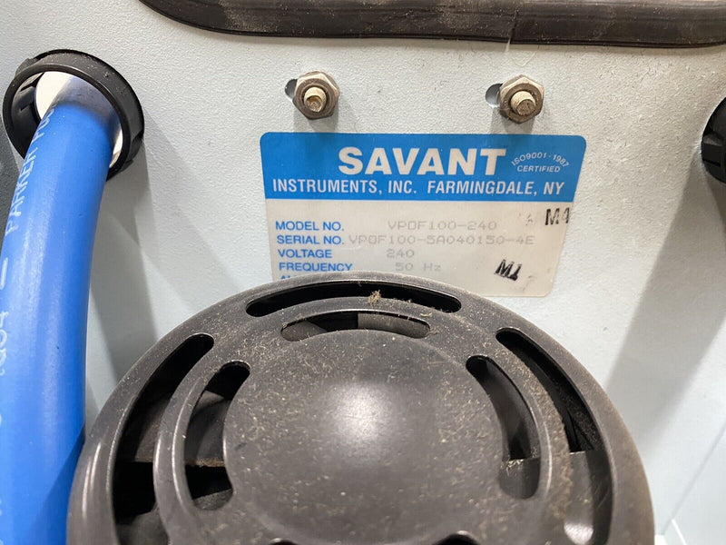 Savant VPOF100 / VPOF100-240 Oil Filter Recirculating Vacuum Pump, 240 Volts