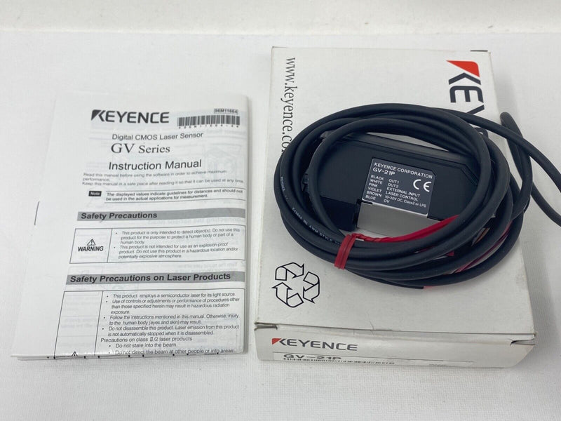 New in Box! Keyence GV-21P Digital CMOS Laser Sensor