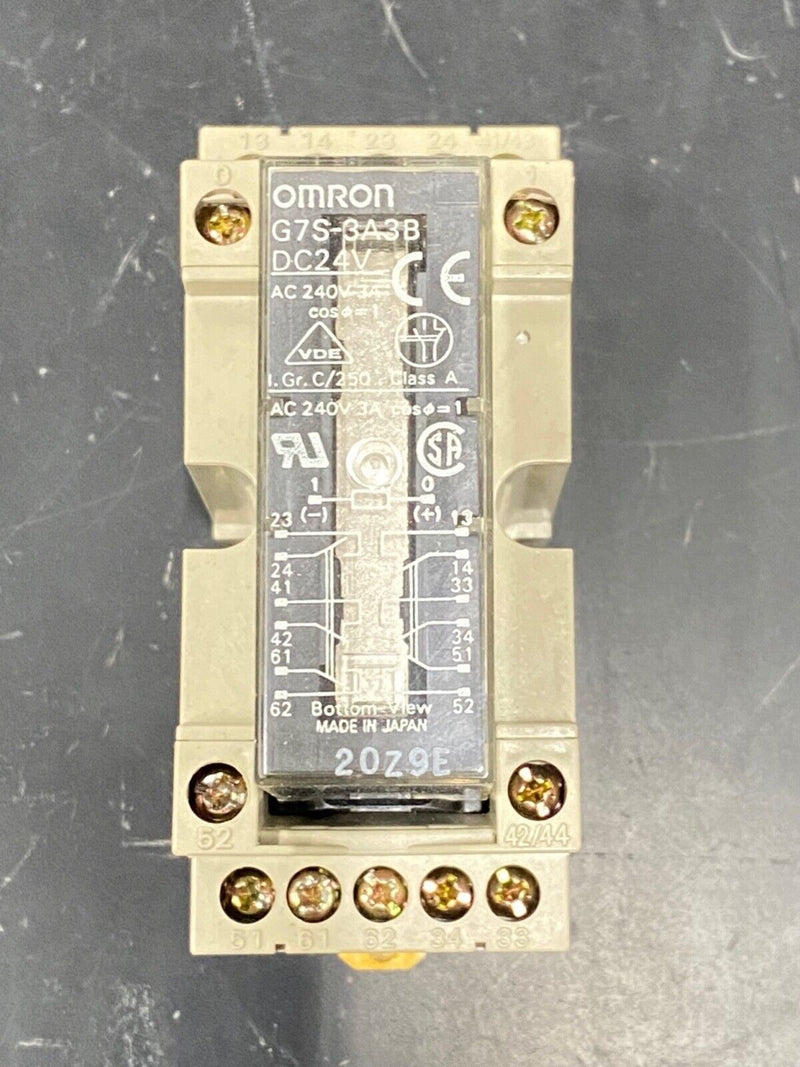 Omron G7S-3A3B Relay DC24V 14-Blade/Pin AC240V 3a G7S3A3B with base P7S-14F