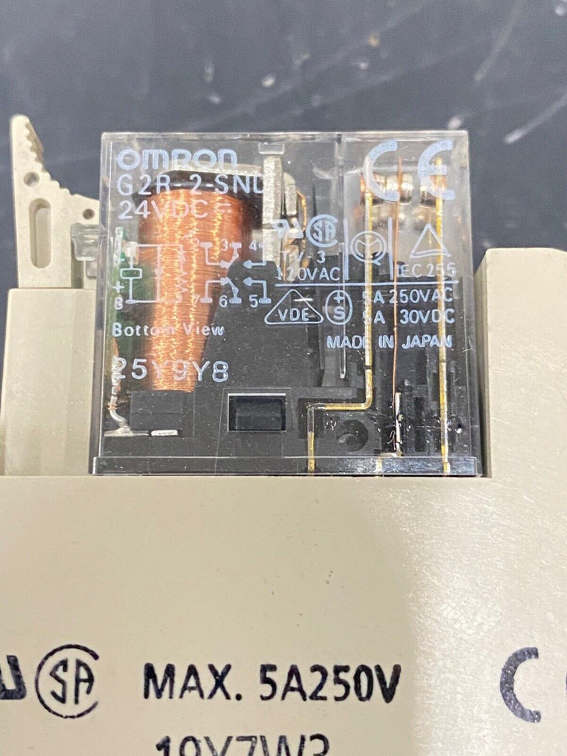 Omron G2R-2-SND Relay with 5A 250V Socket Base 19Y7W3