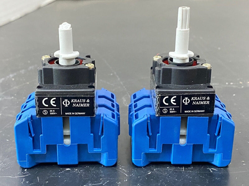 2 PCS. Kraus & Naimer KG 32A Disconnect Switch - Without Knob