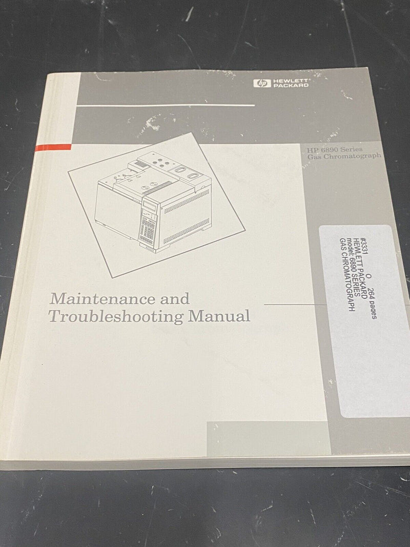 Hewlett Packard HP 6890 gas chromatograph - User Guide / Manual