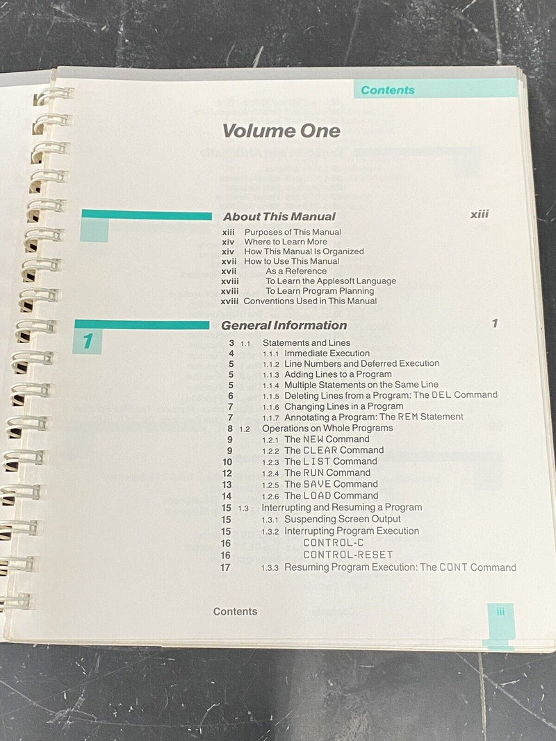 Vintage Manual - Apple II Applesoft BASIC programmers reference manual Vol 1