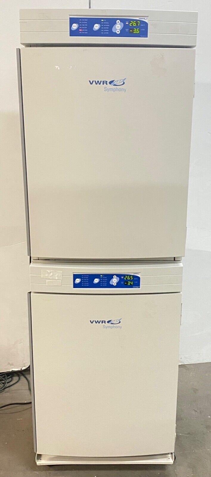 VWR Scientific 3074 Symphony Dual Stacked Water Jacketed CO2 Lab Incubators,