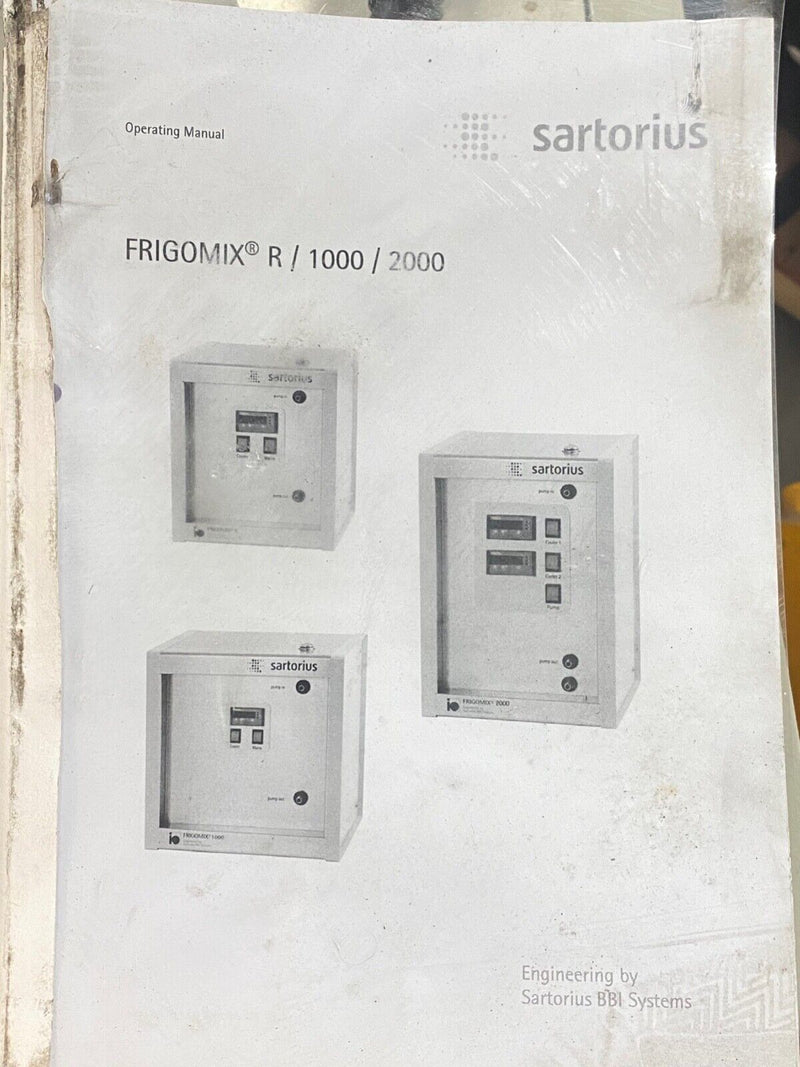 SARTORIUS STEDIM Biotech FRIGOMIX 2000 Recirculating Bioreactor Cooling Chiller