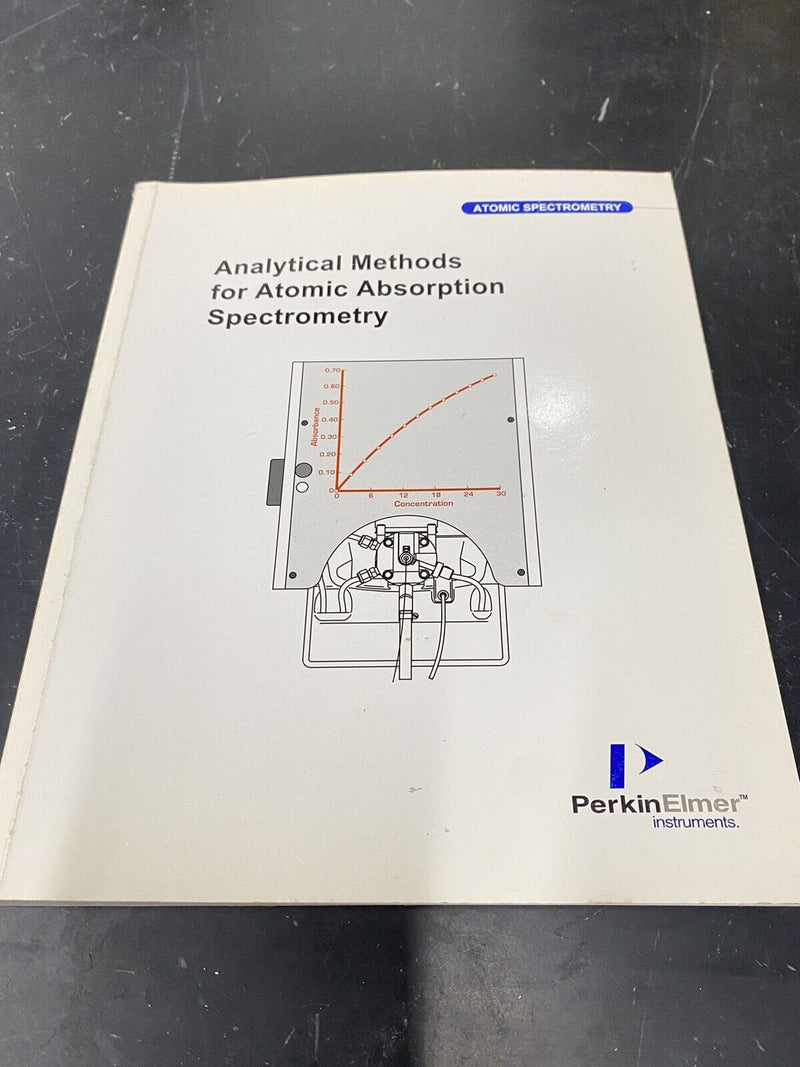 Perkin Elmer Analytical Methods Atomic Absorption Spectrometry - Guide / Manual