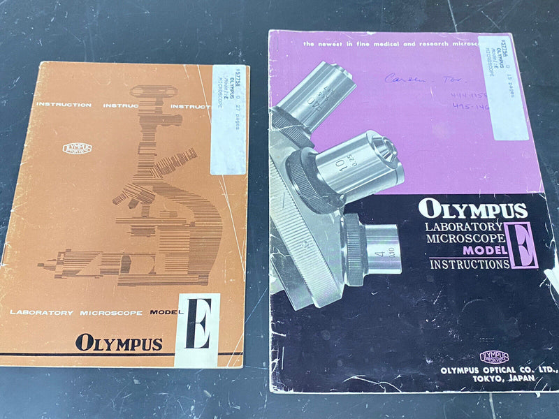 Olympus Microscope Model E - User Guide / Manual / Instructions Book