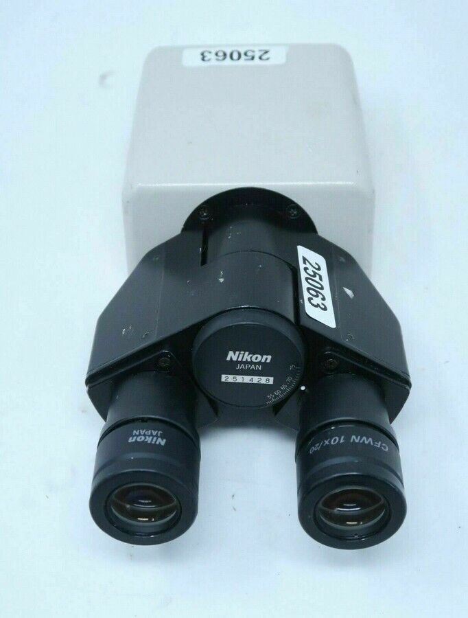 Nikon Microscope Binocular Head & CFWN 10x/20 Eyepieces for Labophot, Optiphot +