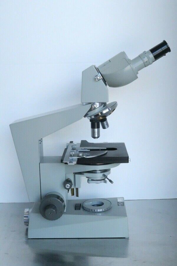 Carl Zeiss Jena Ergaval Vintage Compound Binocular Microscope 10X,40X Objectives