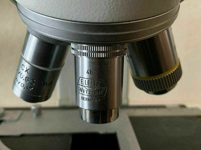 Leitz Laborlux K Binocular Microscope, 519748 Eyepiece + 10X 25X 40X Objectives
