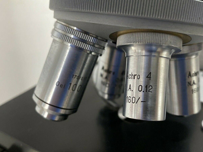 LOMO Laboroscope AL-2000 Binocular Microscope + 100x, 40x, 10x, 4x Objectives