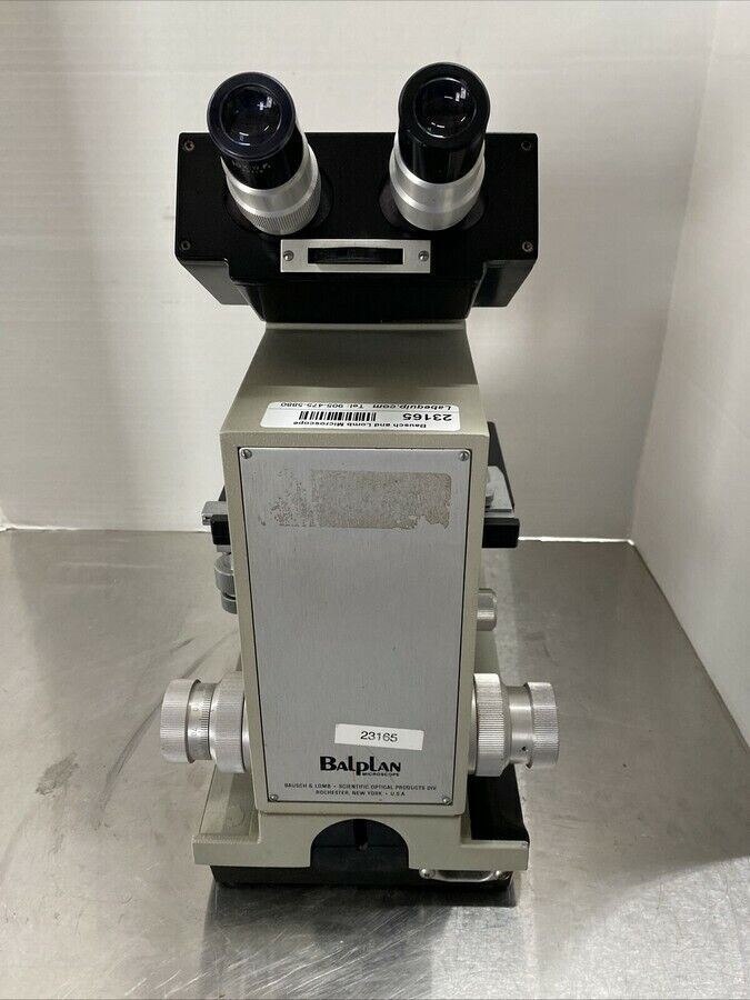 Bausch + Lomb Optilume Balplan 31.32.13 Binocular Microscope 100x 40x 10x Lenses
