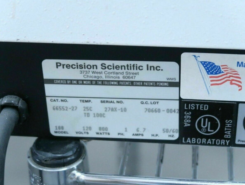 Precision Scientific 188 (66552-27) General Purpose Dual Bin Heated Water Bath