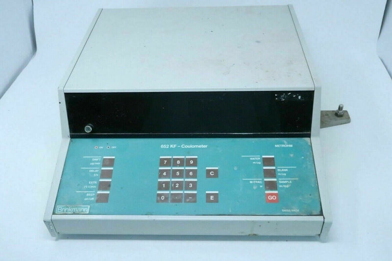 Metrohm 652 KF Coulometer, Karl Fischer Titrator Processor, Titration Component