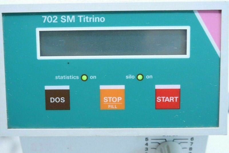 Brinkmann Metrohm 702 SM Titrino Titrator with Keyboard with 16490030 Stirrer